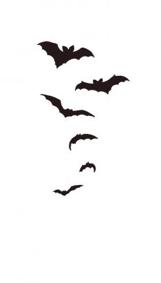 Free Flying Bats Tattoo