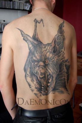 Vampire Tattoo On Back