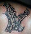 flying bat tatoo