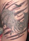 large bat tattoo