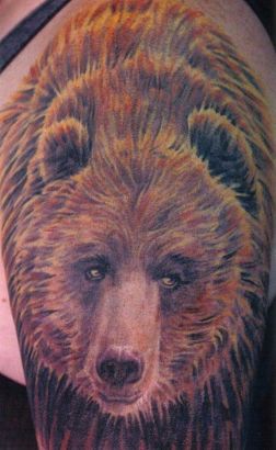 Bear Tattoo On Arm