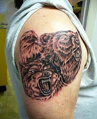 Bear Head Tattoos