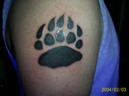 Bear Paw Tattoo On Arm