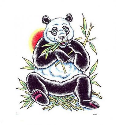 Panda Bear Free Tattoo