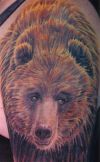 bear tattoo on arm