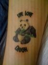 panda bear tattoo