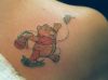 teddy bear and butterfly tattoo