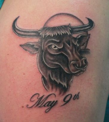 Bull Head Tattoo Idea