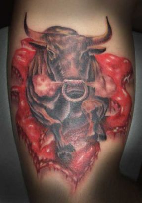 Bull Tat Design Pics