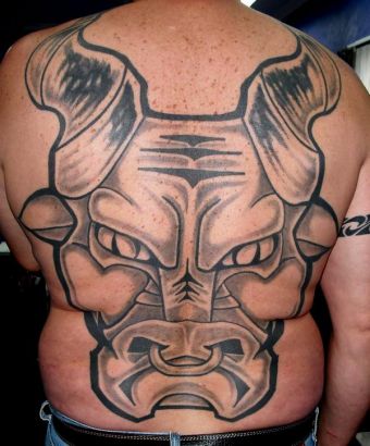 Bull Back Tats Pics