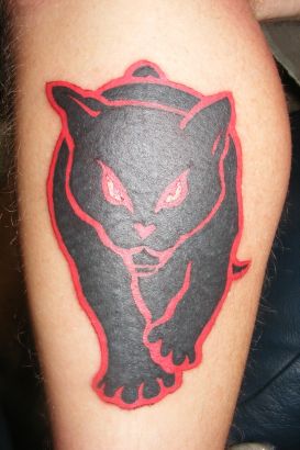 Cat Tattoos On Leg