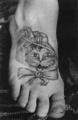 Cat Head Feet Tattoo