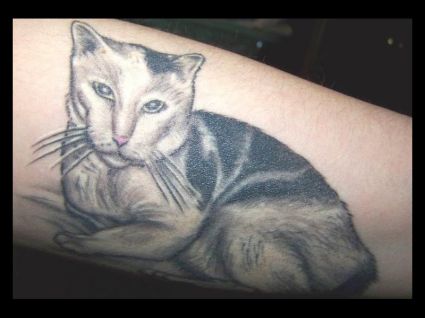 Cat Tattoo On Hand