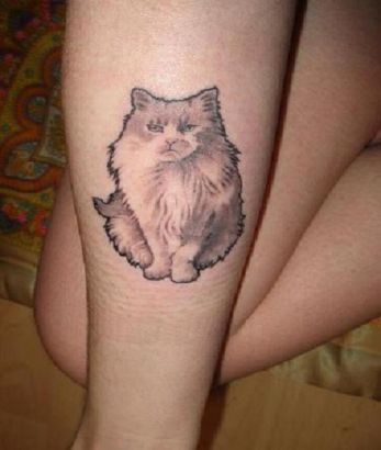 White Cat Tattoo