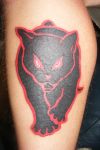 cat tattoos on leg