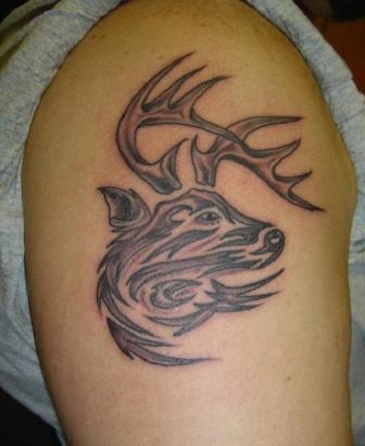 Deer Head Tattoos Pic