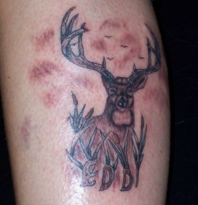 Black Deer Tattoo Pic