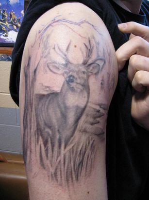 Deer Pic Tattoo