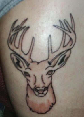 Deer Head Pic Tattoo