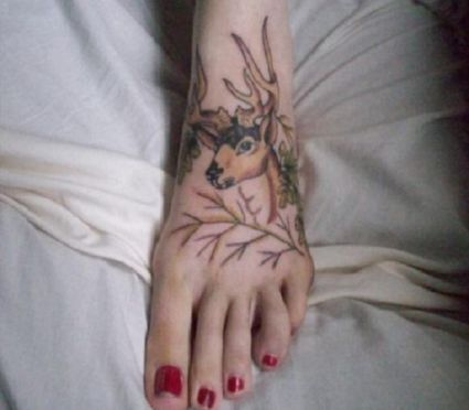 Deer Head Tattoo Picture