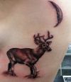 deer and leaf tattoo