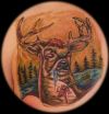 wounded deer tattoo