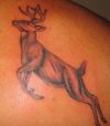 running deer tattoo