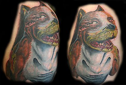 Bull Dog Pic Tattoo