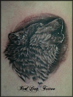 Dog Head Tattoos Images