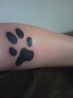 Dog Paw Tattoo