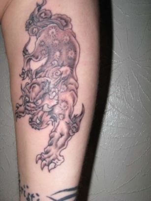 Foo Dog Tattoo Pic