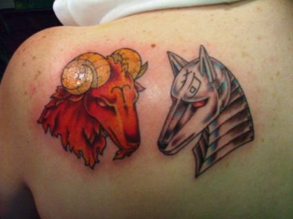 Metal Dog Tattoo