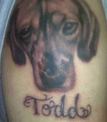 Dog Tattoos On Shoulder