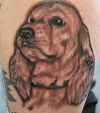 dog head tattoos pics