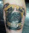 dog head tattoo image