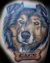 dog head image tattoos