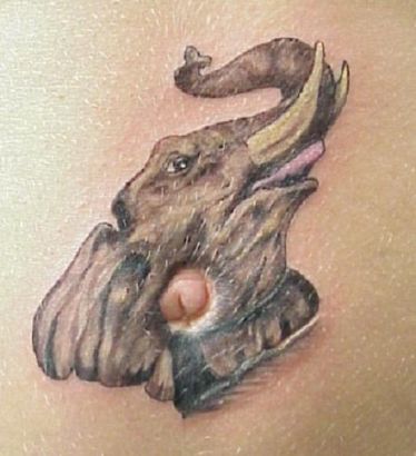 Elephant Head Tattoo