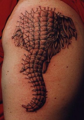 Elephant Head Tattoo Pic