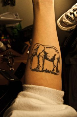 Elephant Tattoo On Arm