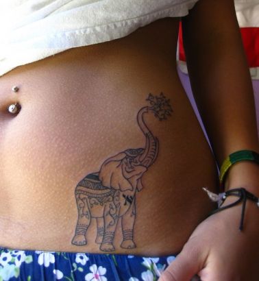 Elephant Tattoo For Girl