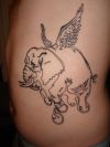 angel elephant tattoo