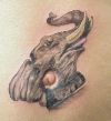 elephant head tattoo