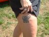 elephant tattoo pic on thigh