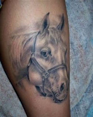 Horse Head Tattoo Design