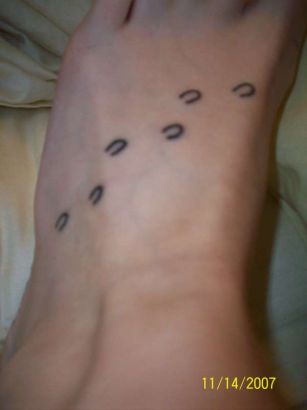 Horse Hoof Print Tattoo