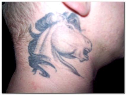 Horse Tats On Neck