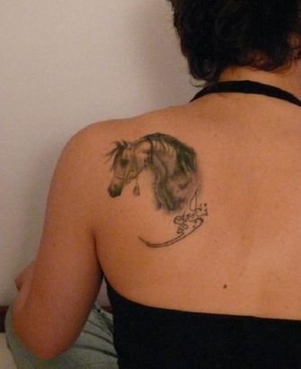 Funny Horse Neck Tattoo - Best Tattoo Ideas Gallery
