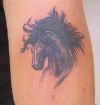 horse head picture tattoo