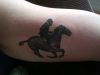 horse rider tattoo
