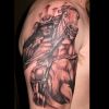 wolf samurai tattoo